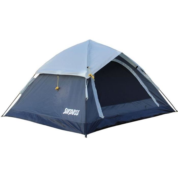 Tente 3 places montage instantané SURPASS SURPTENT302 Bleu et gris