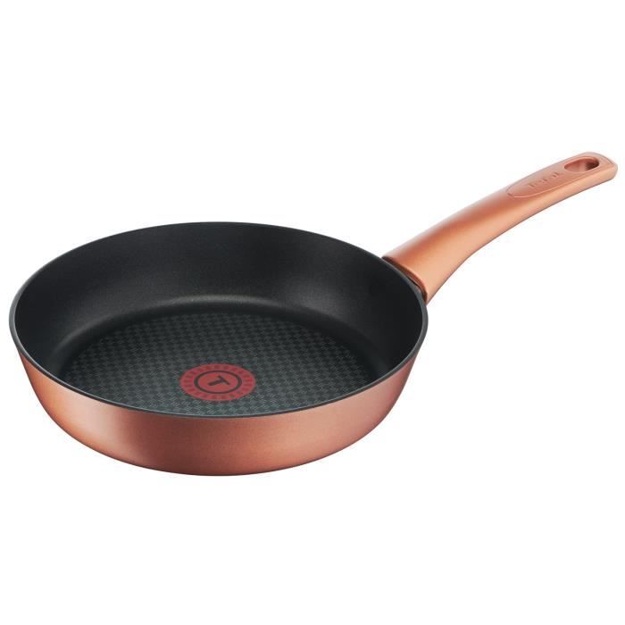 TEFAL G1170302 Poêle 22 cm CHEF - Tout feux sauf induction - Coloris Cuivre