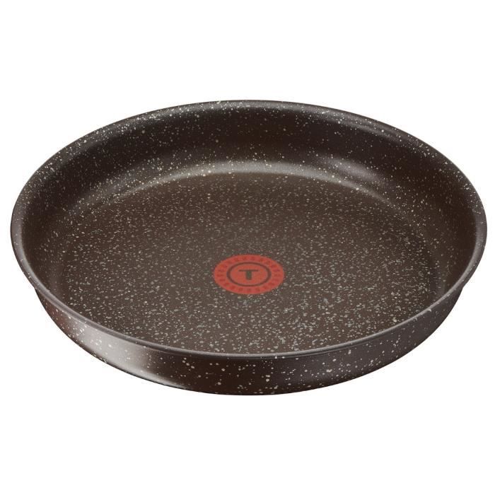 TEFAL L6783502 Sauteuse 24 cm INGENIO EXTREM Anti-adhésif - Tous feux dont inductionMarron effet pierre