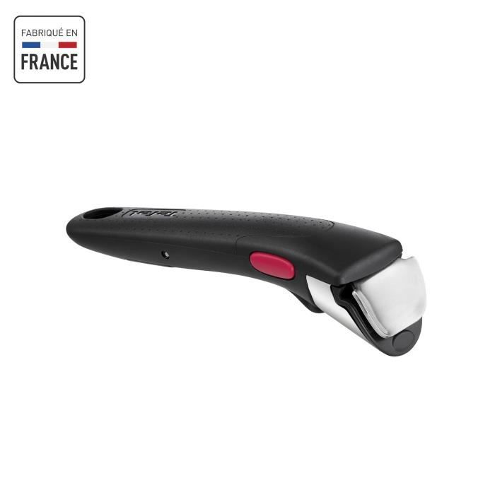 TEFAL INGENIO L9863302 Poignée amovible NOIRE BRUT, nouvelle génération, fabriquée en France, compatible INGENIO