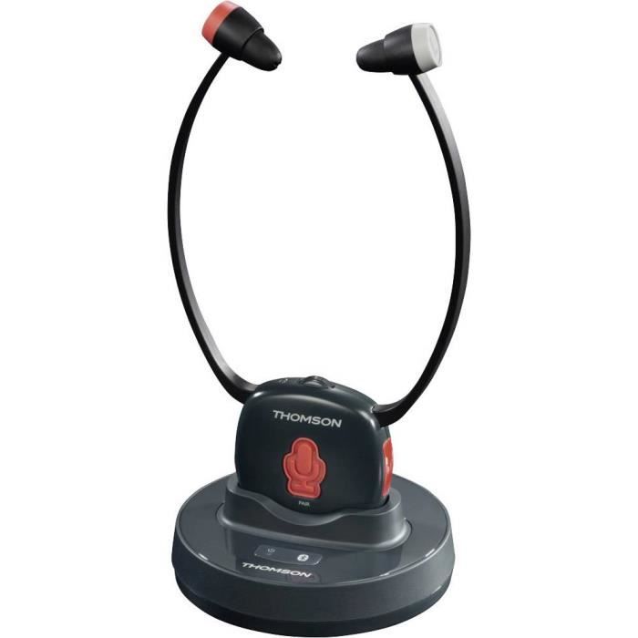 THOMSON 131991 - Casque sans fil WHP6309BT -Senior 4in1- - Bluetooth - Mentionnière légère et flexible -Autonomie 8h