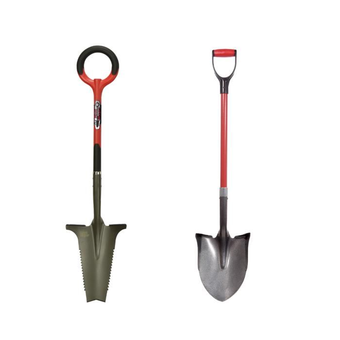 PACK - Le Rootslayer ™ + La pelle à rebords Rootslayer™ - Bêche multifonction 6 en 1