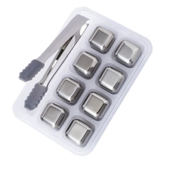 DZ10555-Seau à glaçons en acier inoxydable KTV, outil pour refroidir, Vodka magique, Whisky pierre, vin, porte bière isotherme, *D