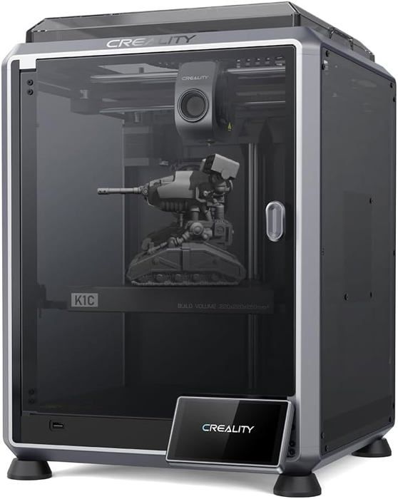 Creality K1C Imprimante 3D avec Caméra AI,Vitesse d'impression de 600 mm/s,Extrudeuse Directe sans Colmatage et buse TriMétallique