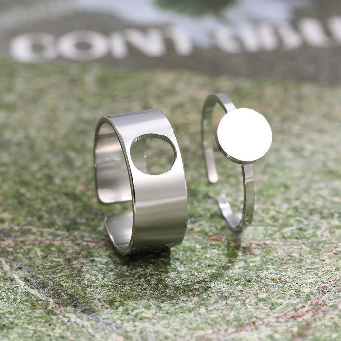 Bague mood interchangeable Open Heart en argent 925 avec coeur brill – Mood Collection