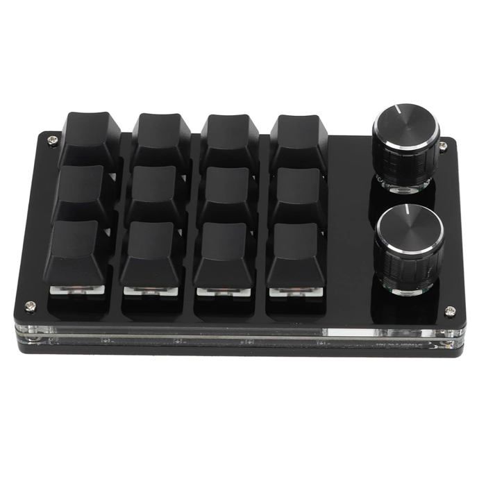 Mini Clavier Mécanique 3 Touches Programmable RVB - Touches Remplaçables à Chaud, Rétroéclairage 7 Couleurs, Idéal Pour Gaming Et Productivité (noir Ou Blanc)