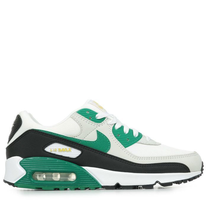 Nike Air Max 90, Baskets homme White Malachite Black Cdiscount