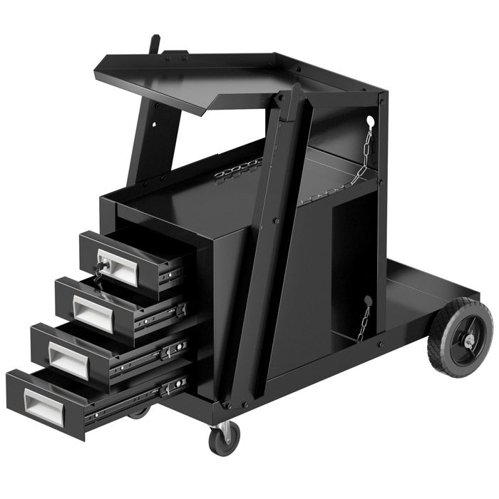 Etagère Murale RYOBI 430x483x282 Mm - Porte Verrouillable - Support 150 Kg - 4 Emplacements Pour Outils