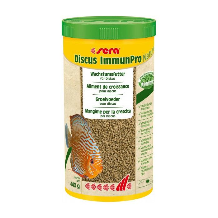 Aliment Pour Poissons Discus Immunpro Nature 1l - Sera