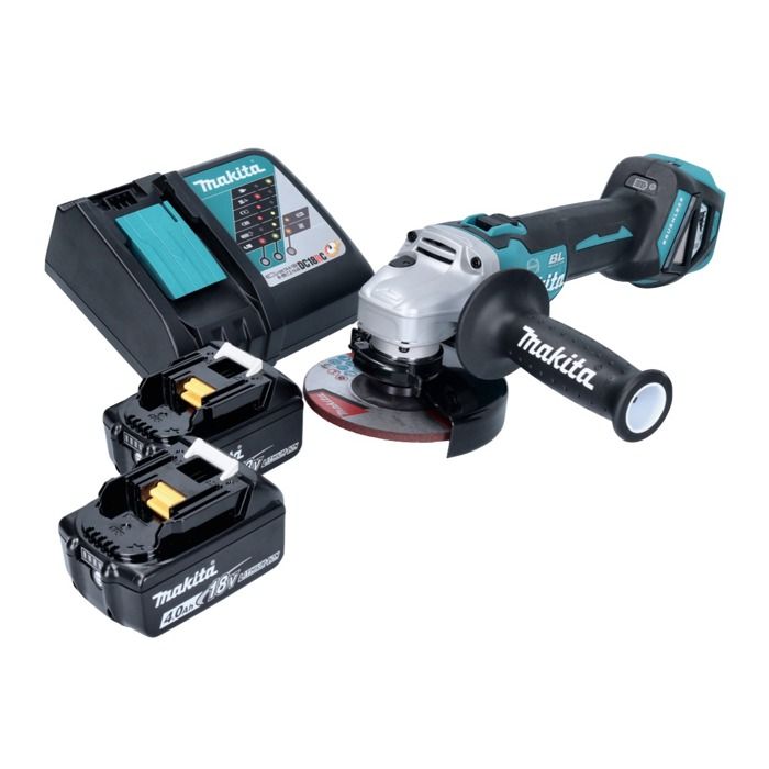 Makita DGA 513 M1 Meuleuse d'angle sans fil 18 V 125 mm Brushless + 1x batterie 4 0 Ah sans chargeur - vue 3