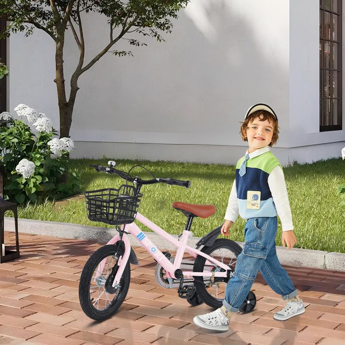 Amiremplie VELO ENFANT 14 Double Bar Bike With Basket For Boys And amiremplie-velo-enfant-14-double-bar-bike-with-basket-for-boys-and