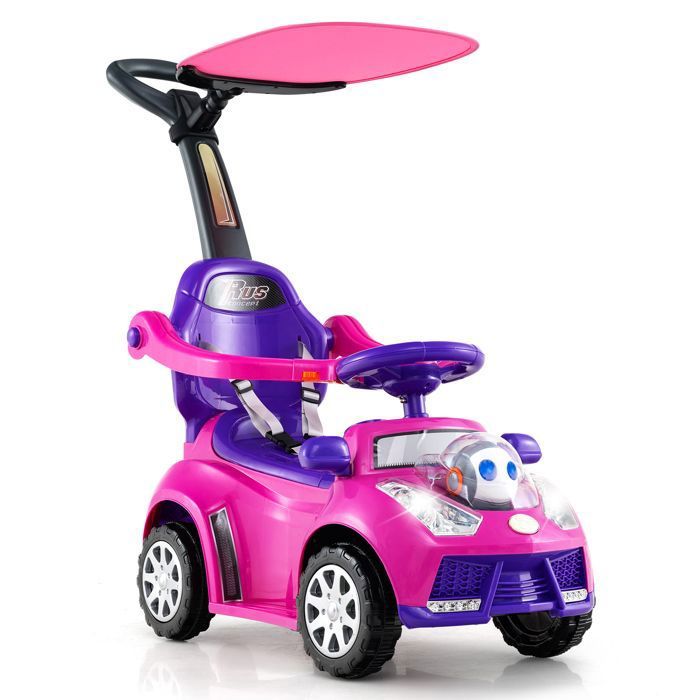 3 En 1 Porteur Enfants Voiture à Pousser 1 à 8 Ans Avec Auvent Garde-corps Effets Sonore Et Lumineux 90x48 5x95cm Rouge 3 En 1 Porteur Enfants Voiture à Pousser 1 à 8 Ans Avec Auvent Garde-corps Effets Sonore Et Lumineux 90x48 5x95cm Rouge