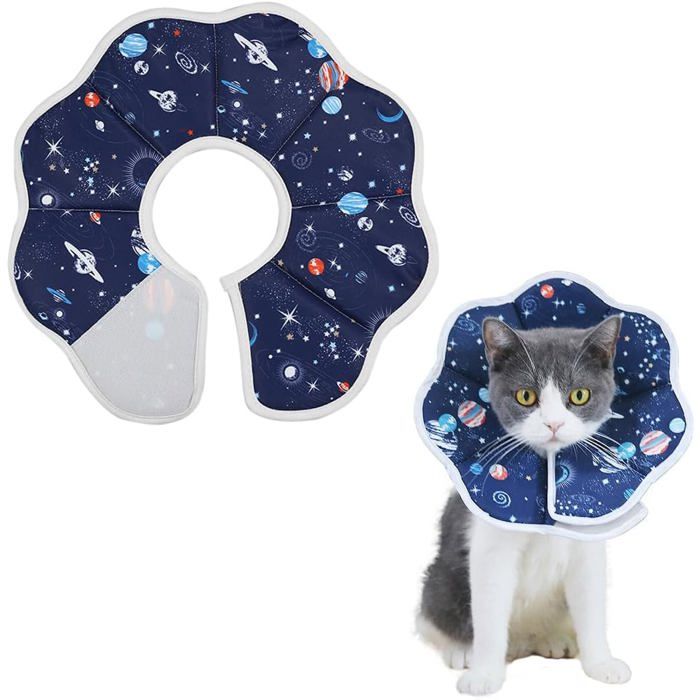 Meilleurs prix pour Collerettes pour Chat Anti-Morsure Protection Ajustable Comfy Cone pour Chat et Chiots Doux Protecteur Réglable