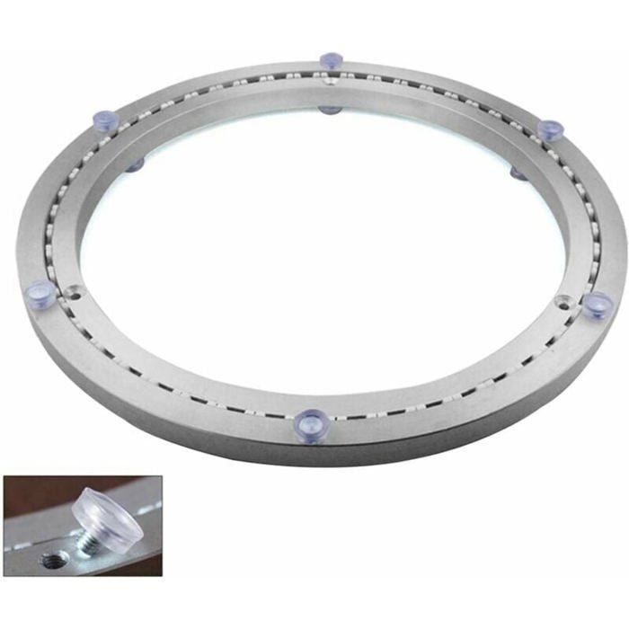 Roulement de Plateau Tournant en Mtal Base Pivotante Ronde Rotation 360 Usage Intensif 45cm