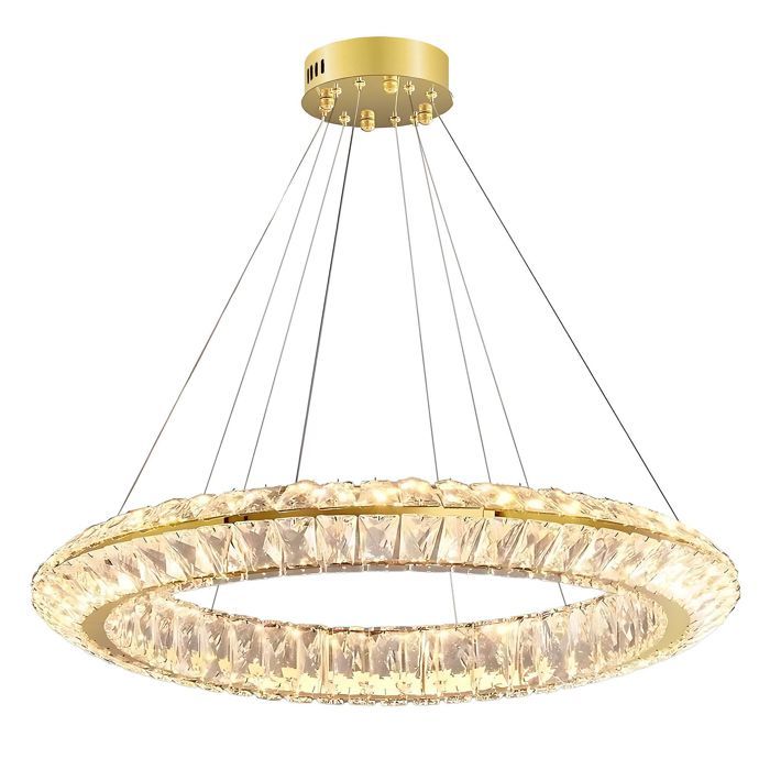 Lampe suspendue de plafond Toolight LED APP1769-CP Lampe pendante au plafond Or 80X80X95CM