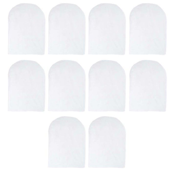 Housses de vêtements transparentes 10 pièces 60x80cm protection pour t-shirts et chemises rangement penderie visible