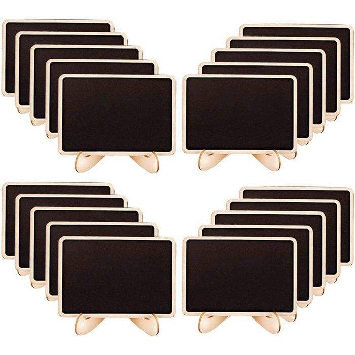 Lot de 2 plateaux en ardoise pour écrire - 20 x 20 cm - Pour sushis, fromage