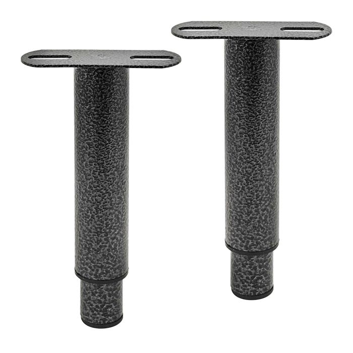 Lot de 2 Pieds de Lit Métal Réglables 18-33 cm Pieds de Sommier Universels Robustes pour Canapé Armoire Lattes