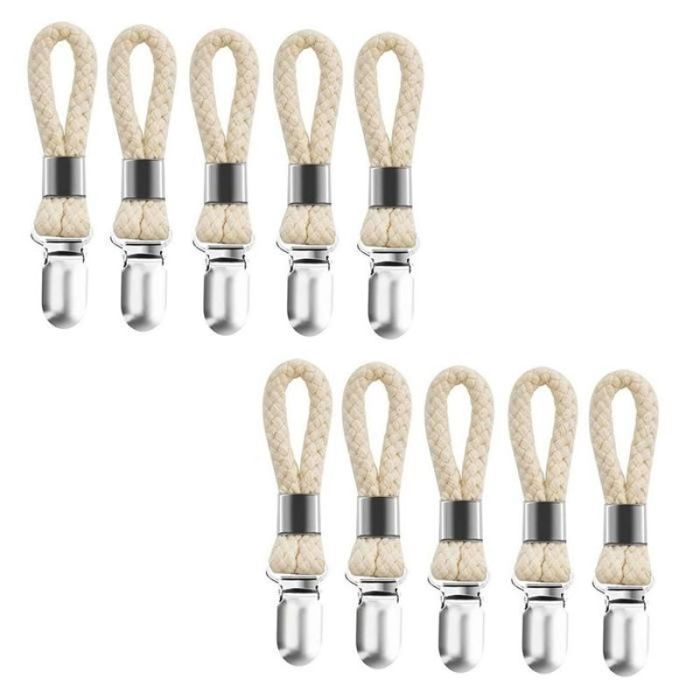 Porte-Serviettes en Corde de Coton Support Mural pour Serviettes Clip pour Serviette Crochet de Montage pour Serviette en Disque