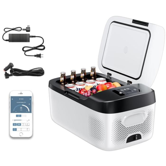 Réfrigérateur De Voiture 6L Glacière Électrique 12V Portable - Refroidit Et Chauffe - Idéal Voiture Camion