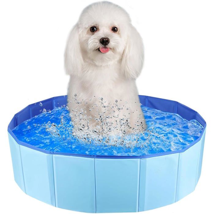 Piscine Pliable Pour Chiens-60X20Cm-Pour Grands Et Petits Chiens-En Pvc-Piscine Pliable Pour Petits Chiens[IN98]