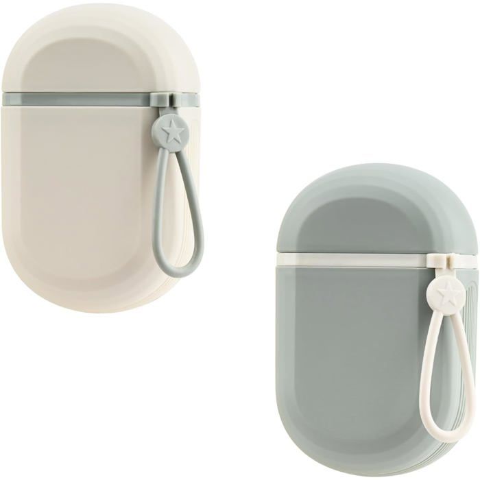 2 Pièces Boite a Savon Voyage Porte Savon Voyage Étanche Boite Shampoing Solide avec Couvercle pour Salle de Bain (Blanc + Vert)