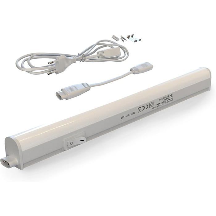 - Réglette LED avec interrupteur marche/arrêt couleur de la lumière blanc neutre avec câble de fiche lampe sous 31 3 cm