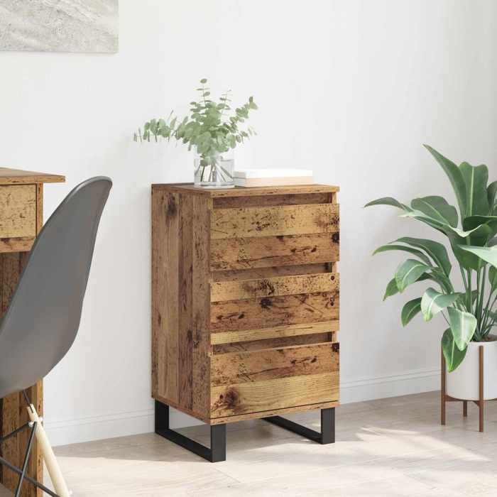 Sale juilletBuffet - vidaXL - bois dingénierie - bois ancien - avec tiroir - 40 x 35 x 70 cm yzv61k