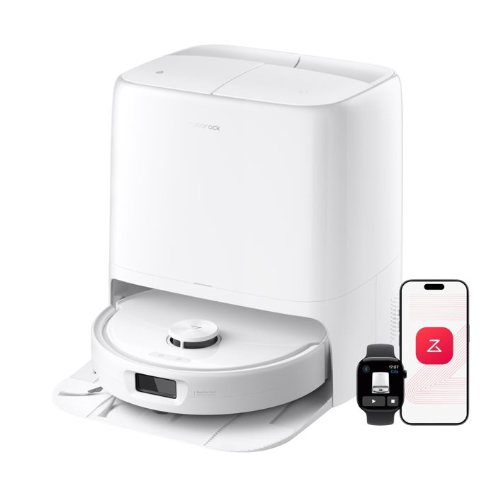 Roborock Qrevo 2 Pro Robot Aspirateur Laveur Détachement Auto Serpillières Tapis Brosse Réversible Anti Emmêlement 25000Pa