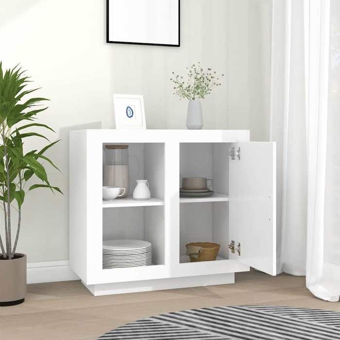 vidaXL Meuble rangement - Buffet Blanc 80x40x75 cm poisd:31.5kg &248