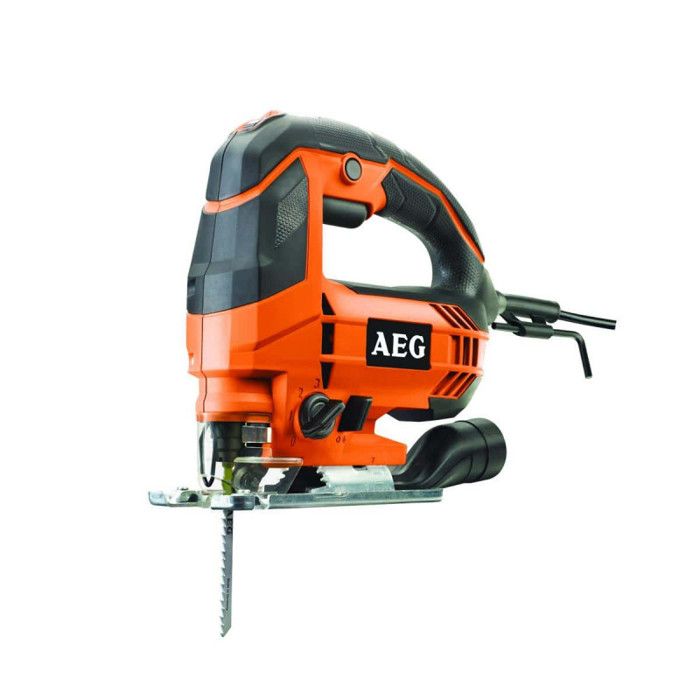 Scie sauteuse pendulaire électrique AEG STEP80 - 700 W - 80 mm de profondeur de coupe - Orange et gr