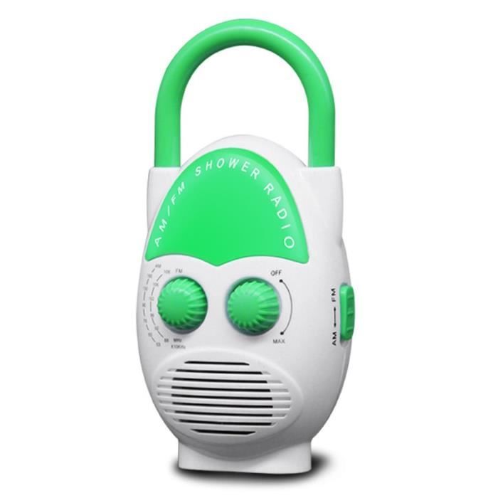 Radio De Douche Portable Maifa SY-900 - FM/AM étanche IPX5 - Pour La Salle De Bain Et L'extérieur