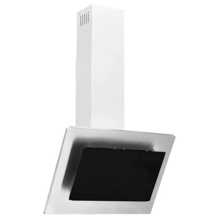 Hotte murale Acier inoxydable 756 m³ - h 60 cm Noir Hotte aspirante cuisine Hotte décorative