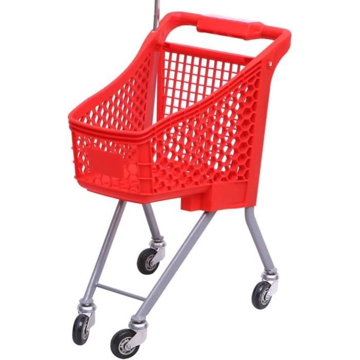 Lot De 2 Mini Paniers De Supermarché Caddie Déco En Métal, Vide-Poche
