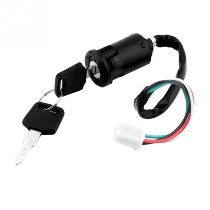Serrure Contact Clé Allumage Moto Pour Honda CB/CM 400/450 – Avec 2 Clés Noire