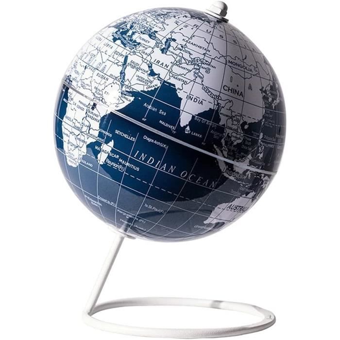 Globe Terrestre 3D Lumineux 25 Cm – Style Antique Rétro Avec Lumière LED – Support En Bois – Idéal Enfants & Adultes