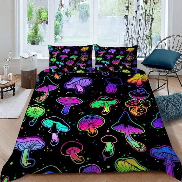 Parure De Lit Bob L'éponge 4 Pièces Pour Grand Lit – Drap Housse, Drap Plat, 2 Taies – Microfibre Super Douce