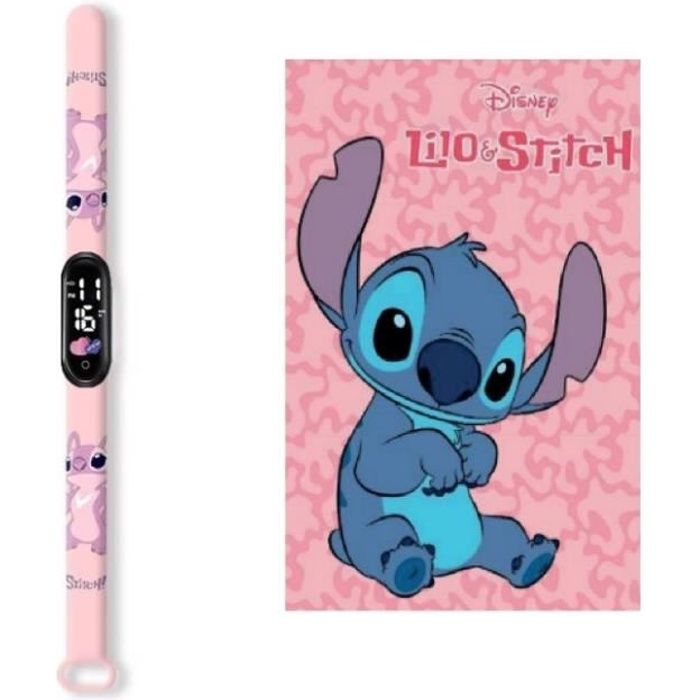 Montre analogique femme Disney Lilo and Stitch bracelet bleu montre cadeau  fille