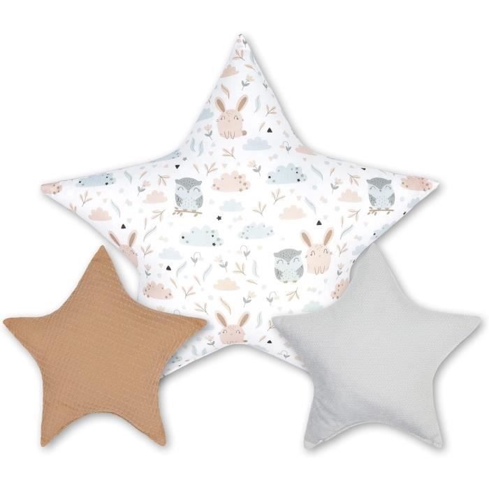 Coussin décoratif pour Chambre d'enfant 60 cm - Motif étoile