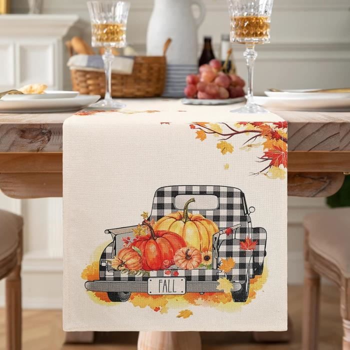 Chemin De Table Halloween Toile D'araignée 33x178cm