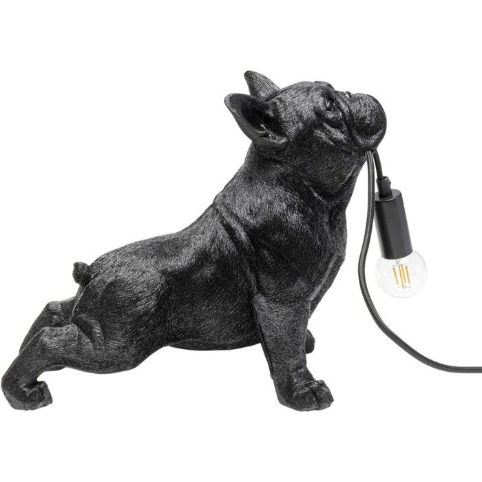Lampe bouledogue noir Kare Design Lampe bouledogue noir Kare Design