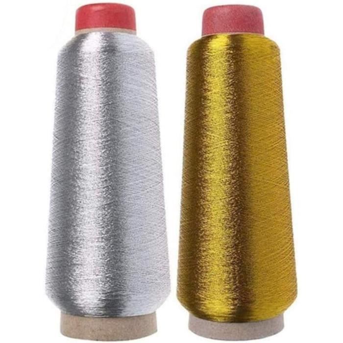 2 Pièces Fil à Broder à la Machine Métallique, Fil à Broder à la