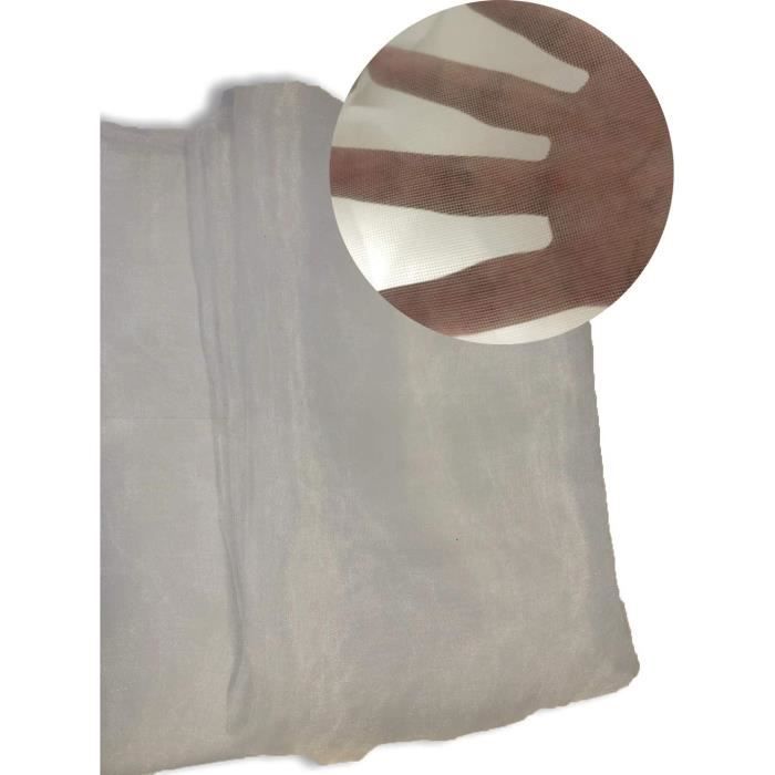 Filet De Protection Anti-Insectes Maille Fine 6x2.5m - Pour Jardin, Serre, Plantes, Fruits - Perméable à L'Eau Et à La Lumière