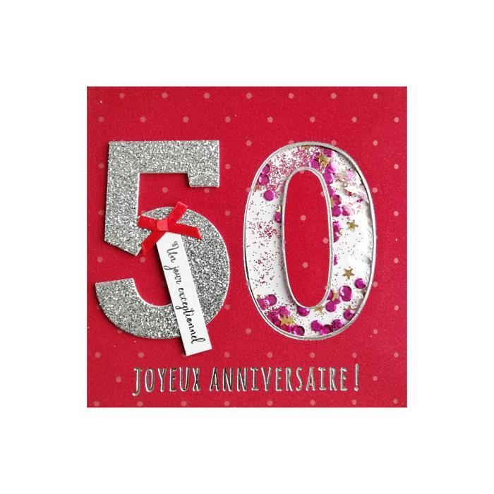 Carte Anniversaire 50 Ans Cdiscount