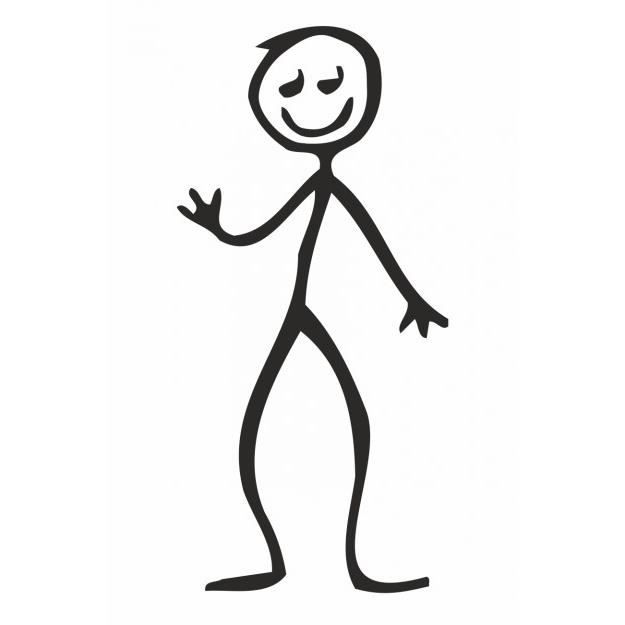 Family Sticker Homme Dessin Au Trait 100 X 50 Mm Applique Cdiscount Auto