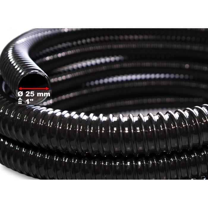 5 mètre 1.25" 32mm qualité premium noir flexible tuyau bassin poisson pompe flexi pipe 