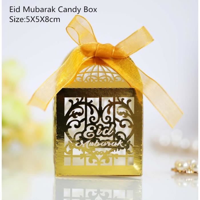 Gold 10pcs 5 10 Pieces Or Eid Moubarak Decor Boite A Bonbons Cadeau Boxe Heureux Ramadan Decorations Pour La Maison Islamique Musul Cdiscount Maison Gold 10pcs 5 10 Pieces Or Eid Moubarak Decor Boite A Bonbons Cadeau Boxe Heureux Ramadan Decorations Pour La Maison Islamique Musul Cdiscount Maison