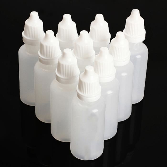 BOUTEILLE - FLACON - FLACON-POMPE 30-50-100 Ml clair en plastique