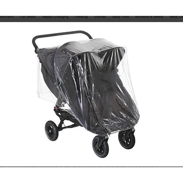 housse de pluie pour poussette double