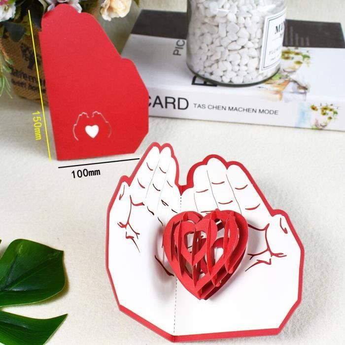 Pack de 25 cartes de souhaits de mariage vintage avec amour utilisation avec boîte postale romantique